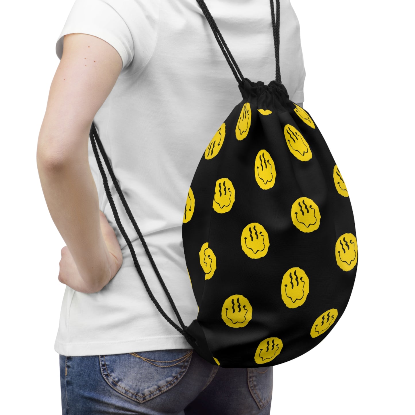 GE-KO’s Smiley Drawstring Bag