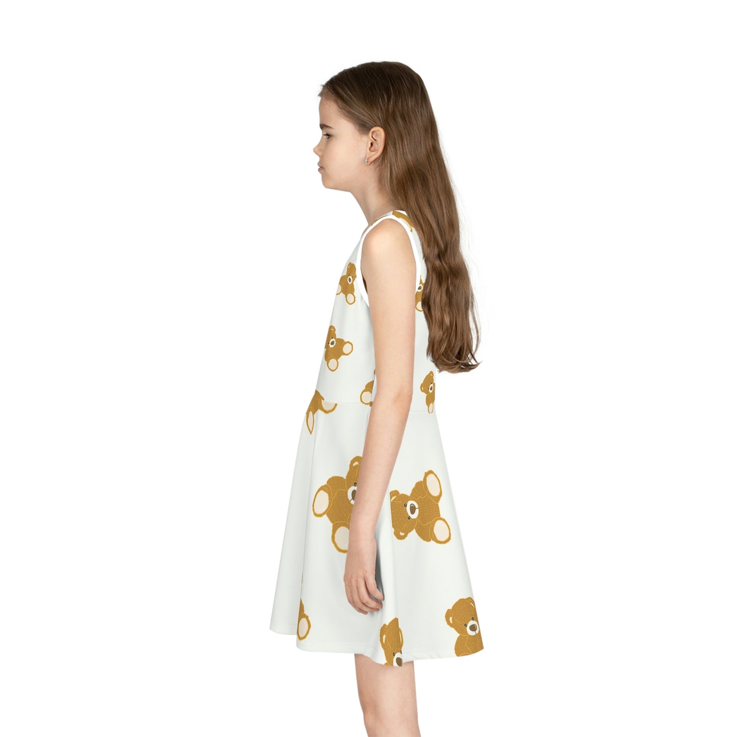 GE-KO’s Teddy Girls' Sleeveless Sundress (AOP)