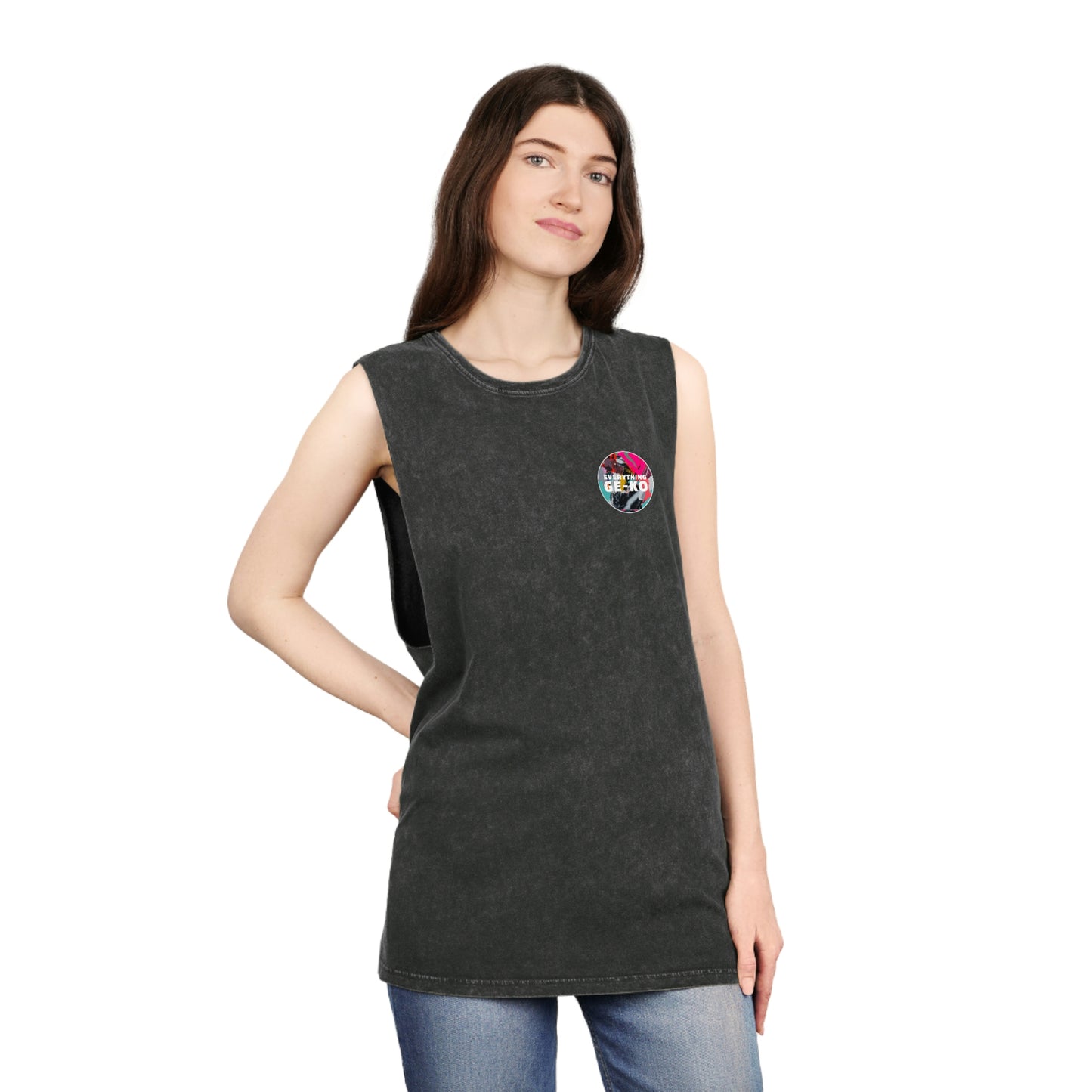 GE-KO’s graffiti Unisex Stonewash Tank Top