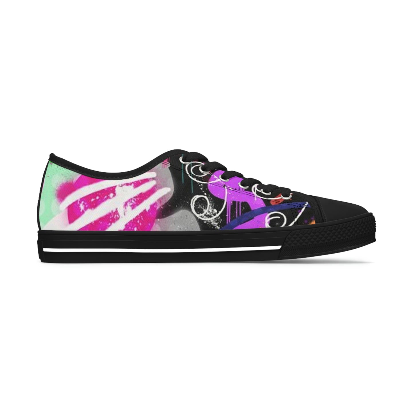 GE-KO’s Women's Low graffiti Top Sneakers