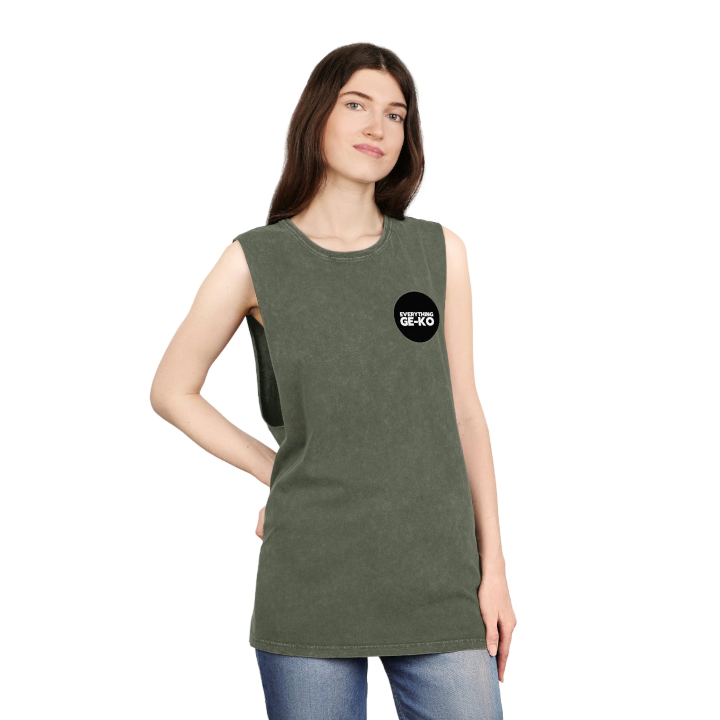 GE-KO’s B&W Unisex Stonewash Tank Top