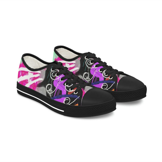 GE-KO’s Women's Low graffiti Top Sneakers