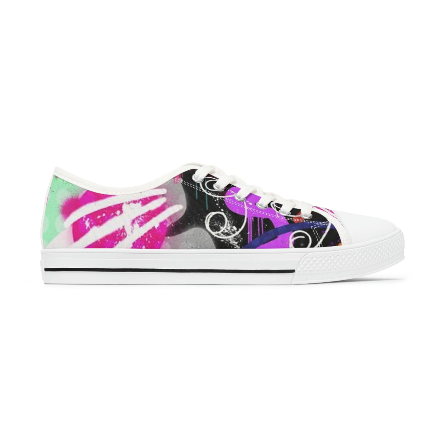 GE-KO’s Women's Low graffiti Top Sneakers