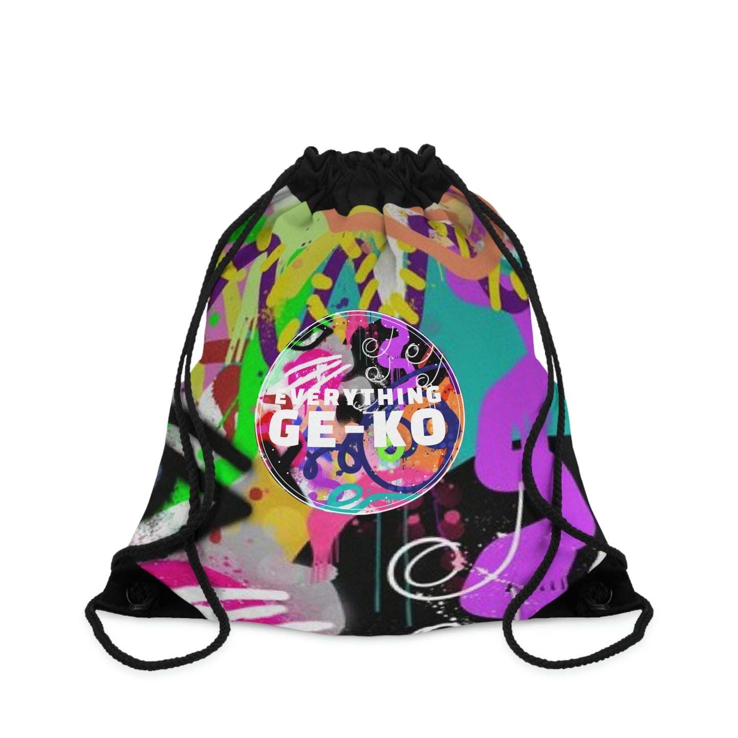 GEKO’s graffiti Drawstring Bag