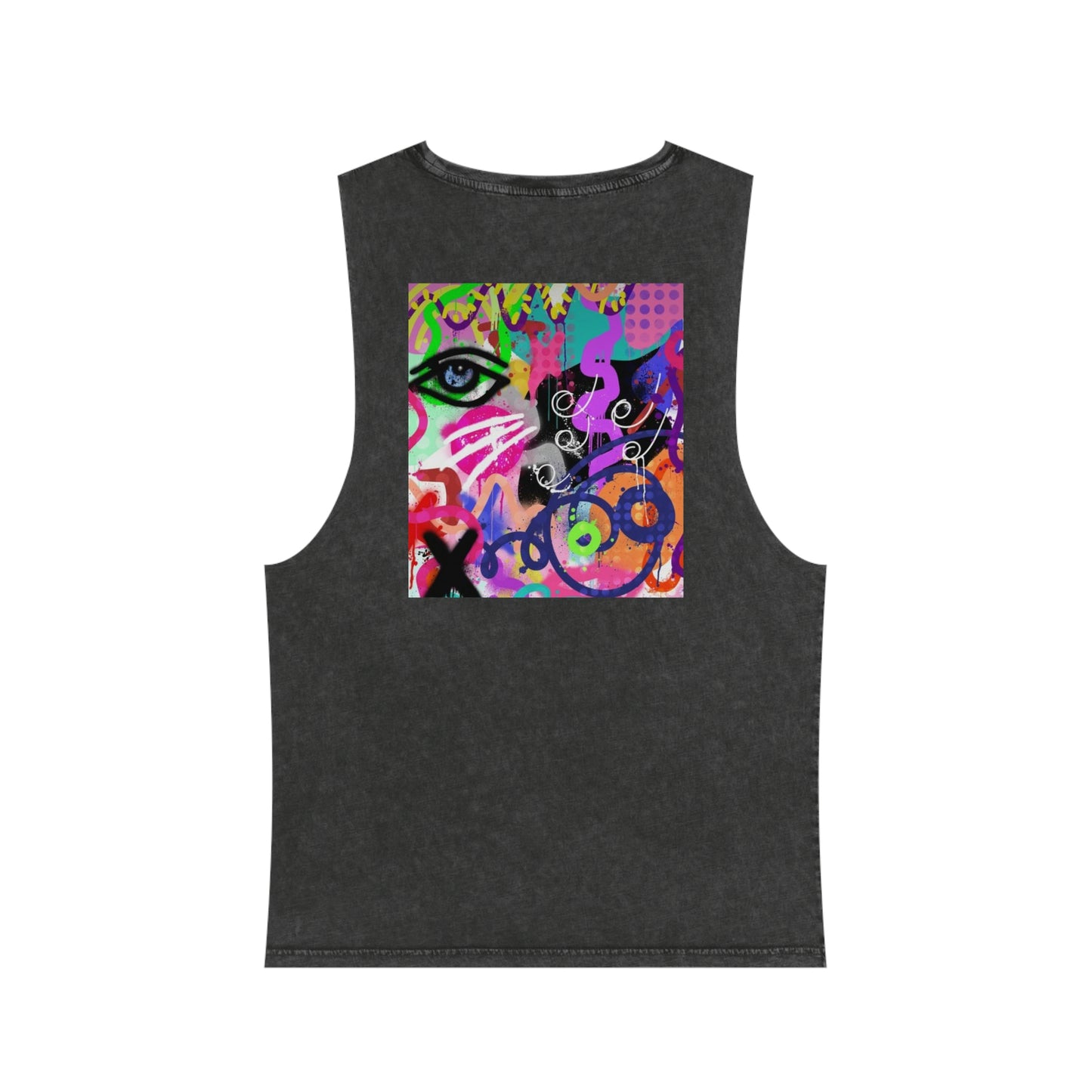 GE-KO’s graffiti Unisex Stonewash Tank Top