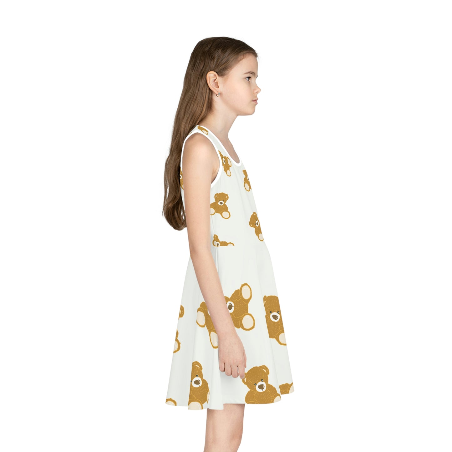 GE-KO’s Teddy Girls' Sleeveless Sundress (AOP)