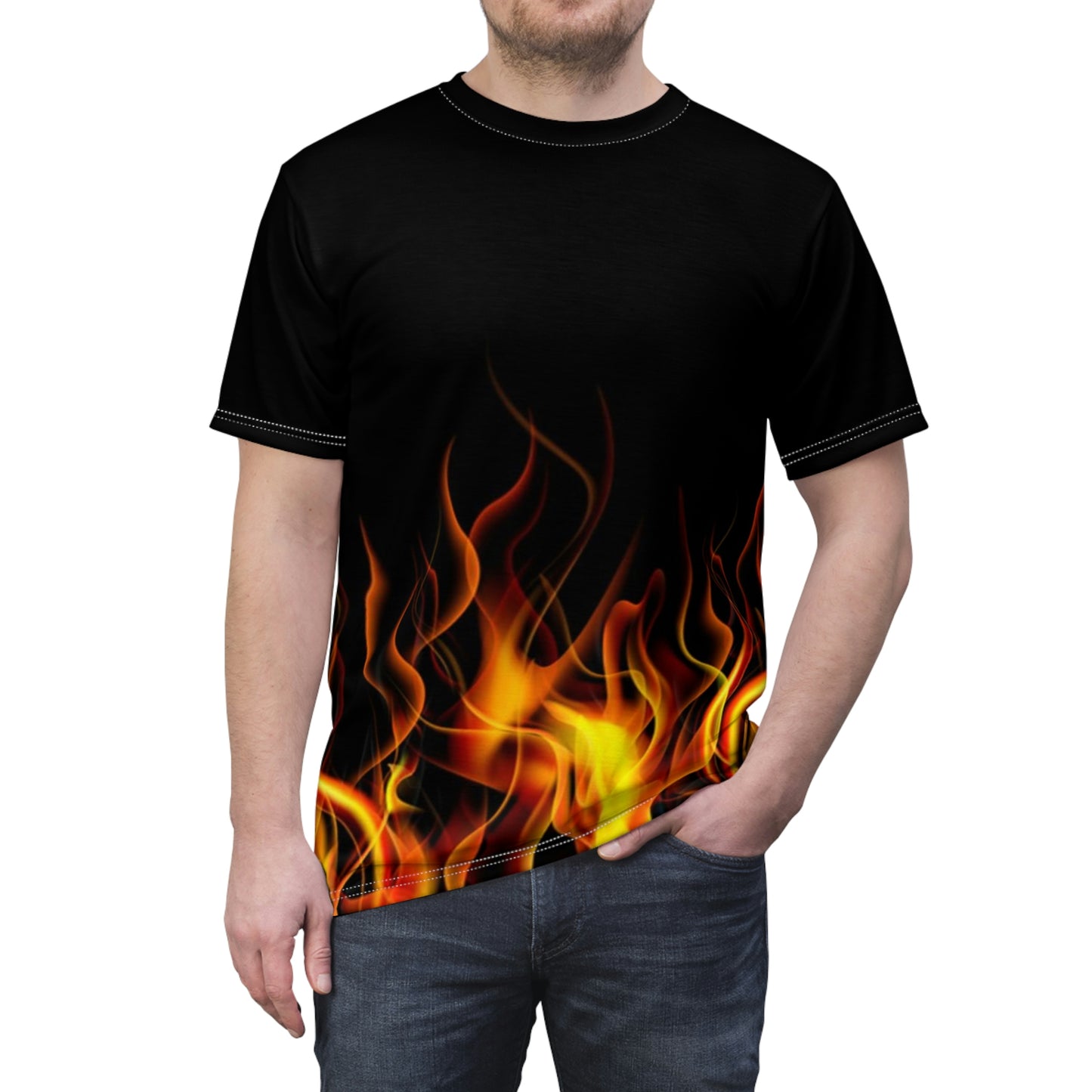 GE-KO’s Unisex flame Cut & Sew Tee