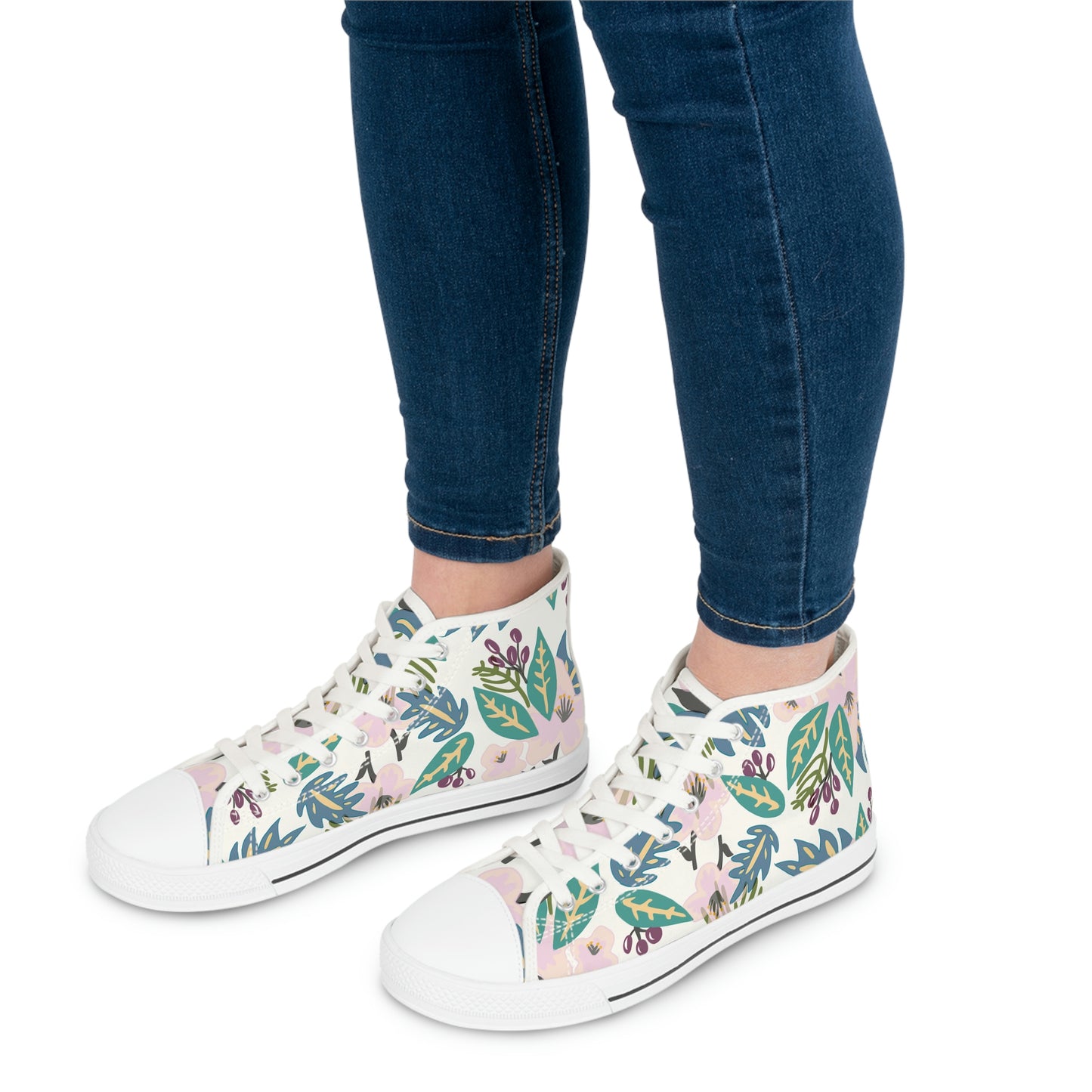 GE-KO’s Women's floral High Top Sneakers