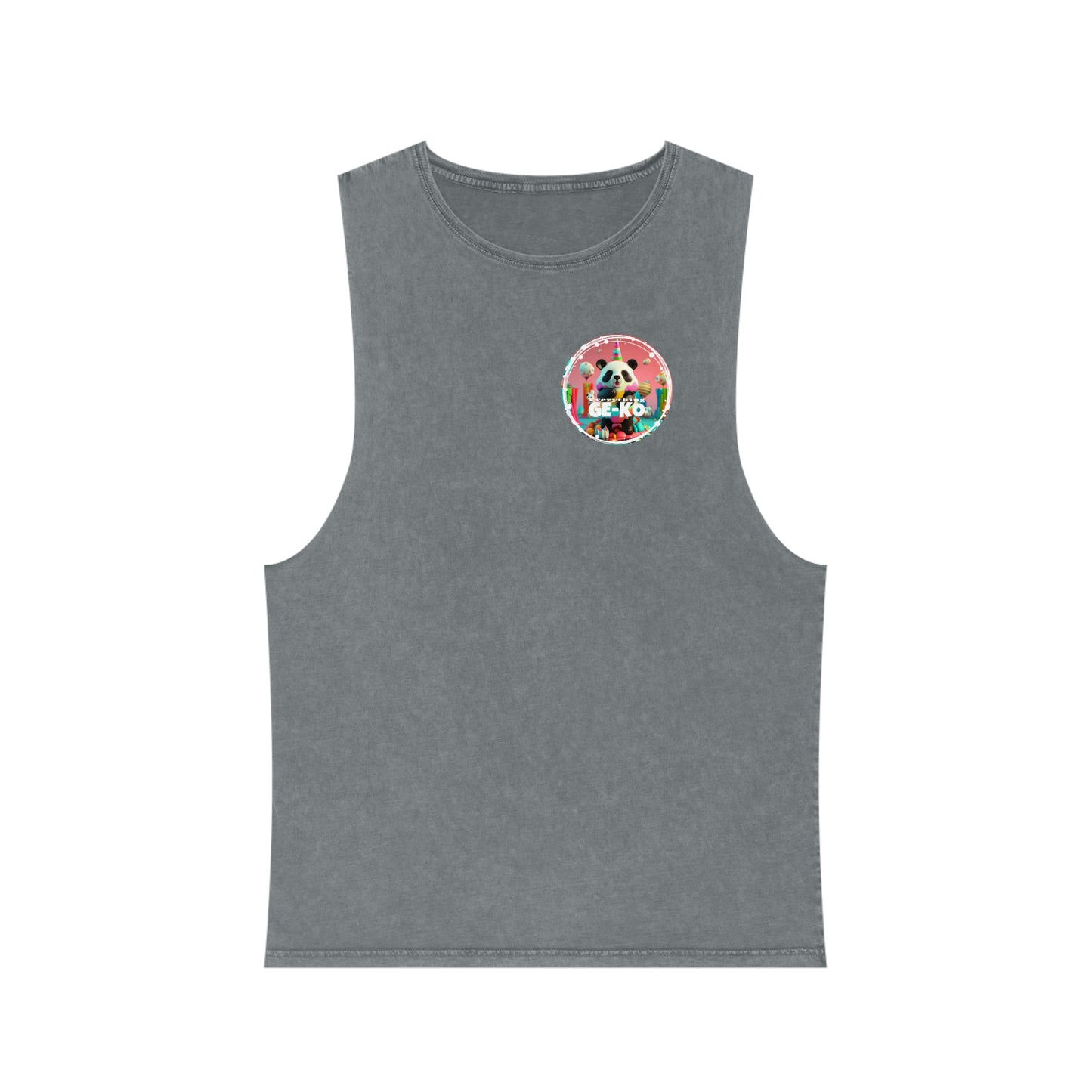 GE-KO’s Unisex Pandacorn Stonewash Tank Top