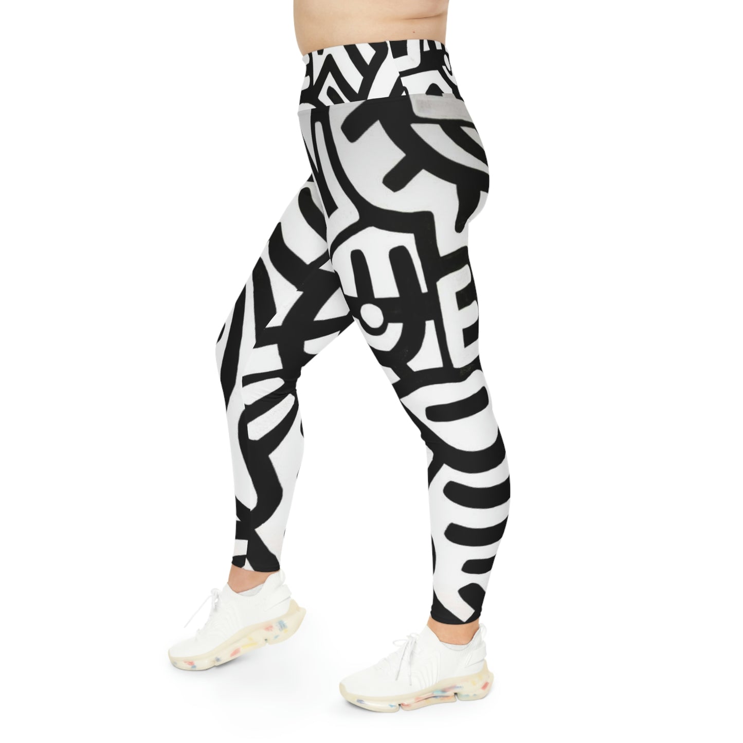 GE-KO’s Plus Size B&W Leggings