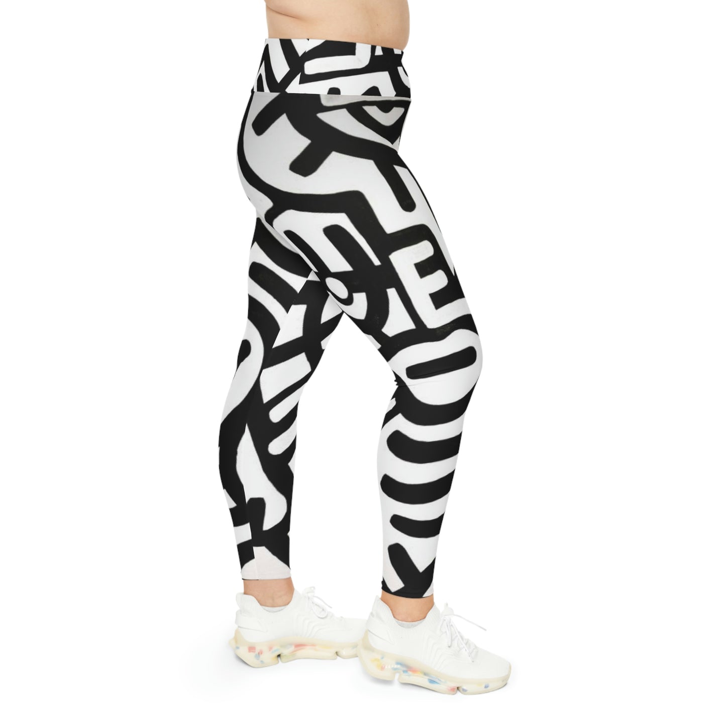 GE-KO’s Plus Size B&W Leggings