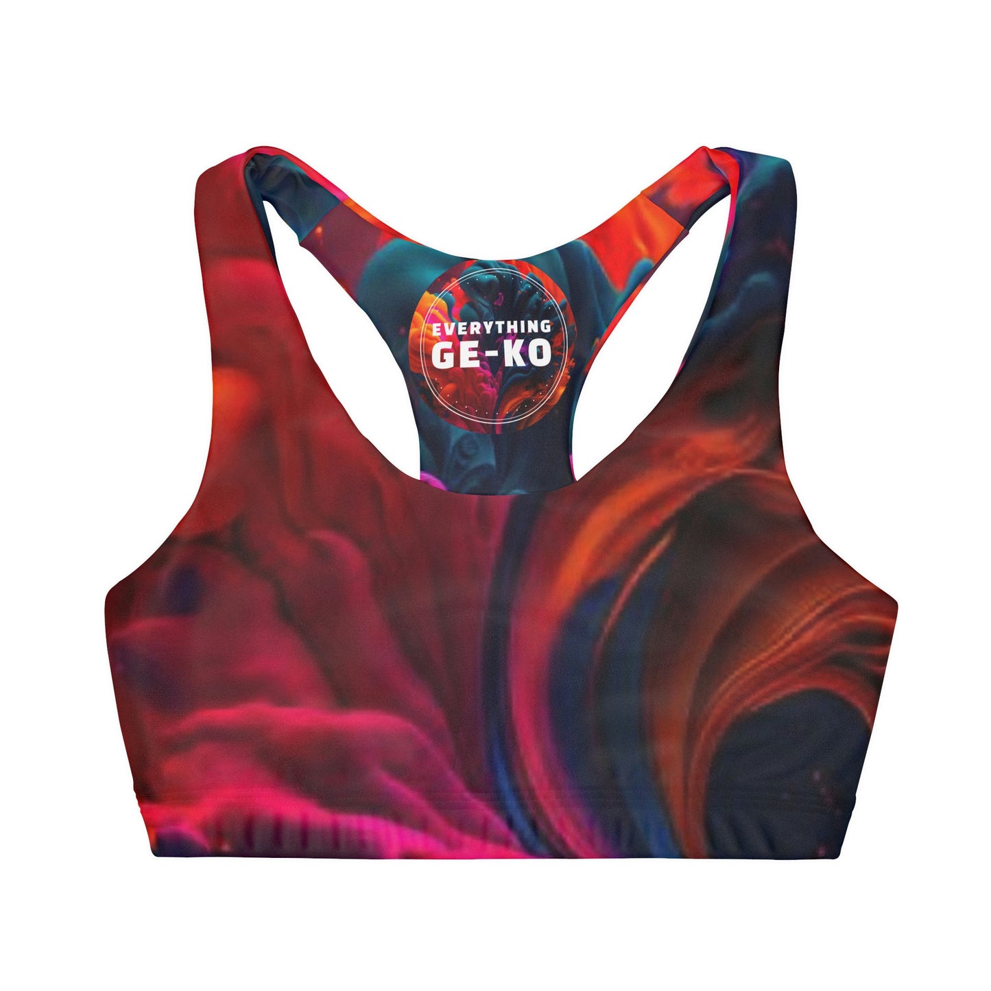 GE-KO’s Girls' Lava Double Lined Seamless Sports Bra