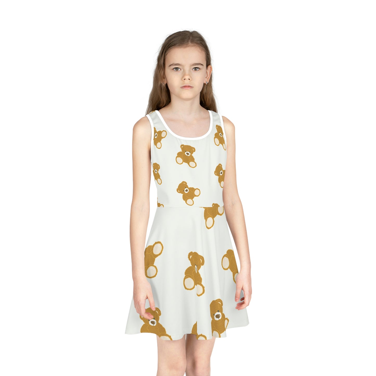 GE-KO’s Teddy Girls' Sleeveless Sundress (AOP)