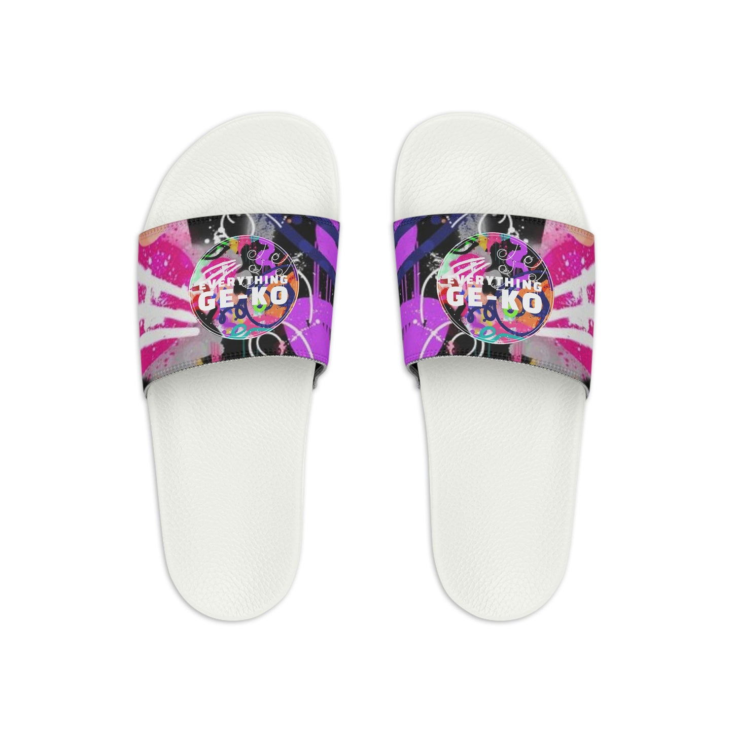 GE-KO’s Youth graffiti Slide Sandals