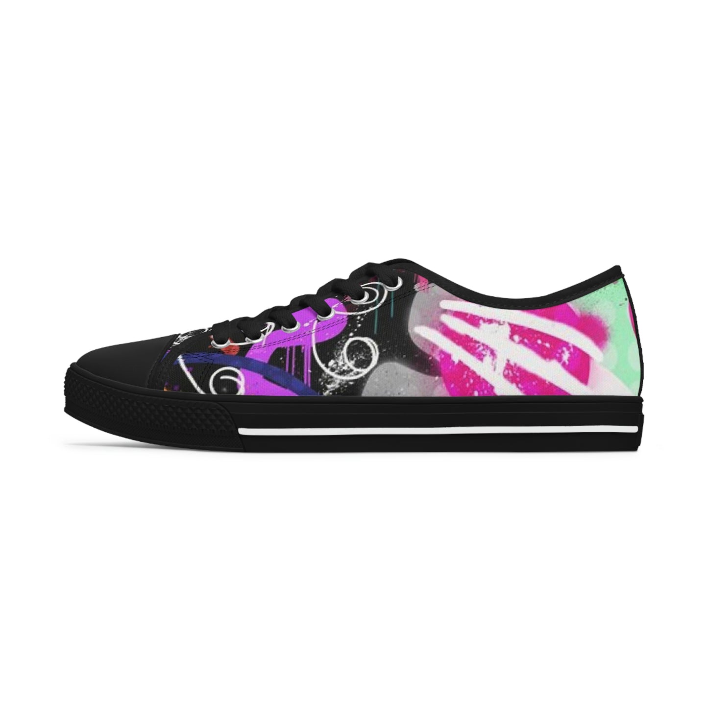 GE-KO’s Women's Low graffiti Top Sneakers