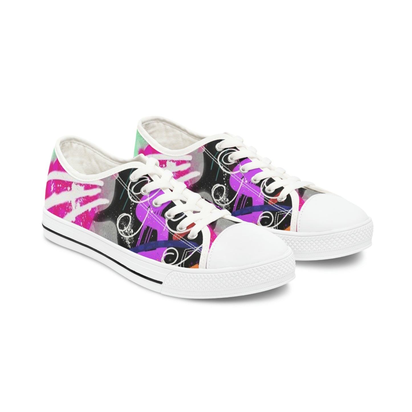 GE-KO’s Women's Low graffiti Top Sneakers