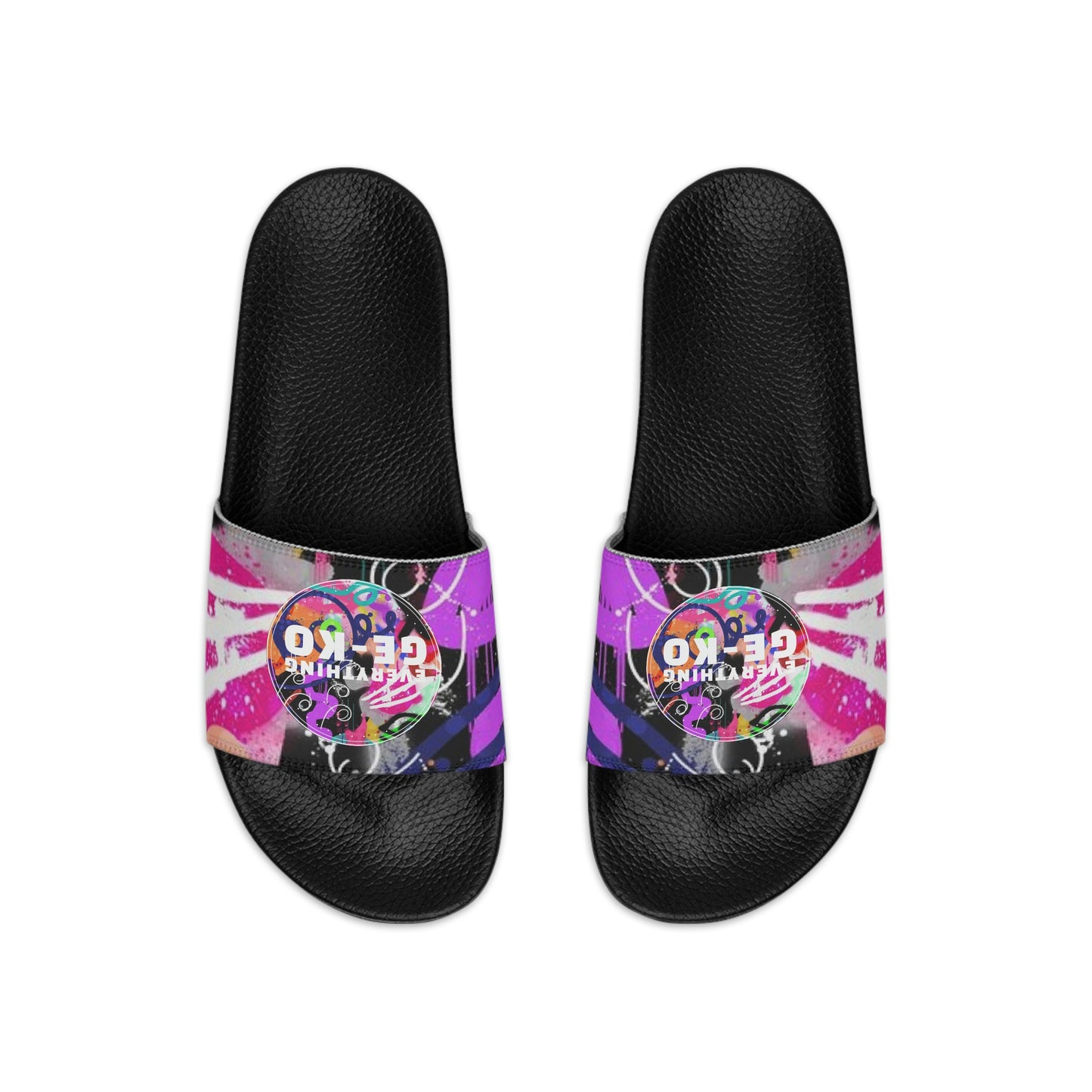 GE-KO’s Youth graffiti Slide Sandals