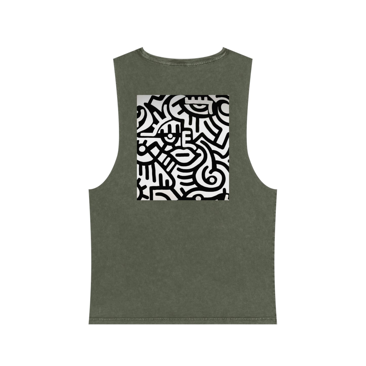 GE-KO’s B&W Unisex Stonewash Tank Top