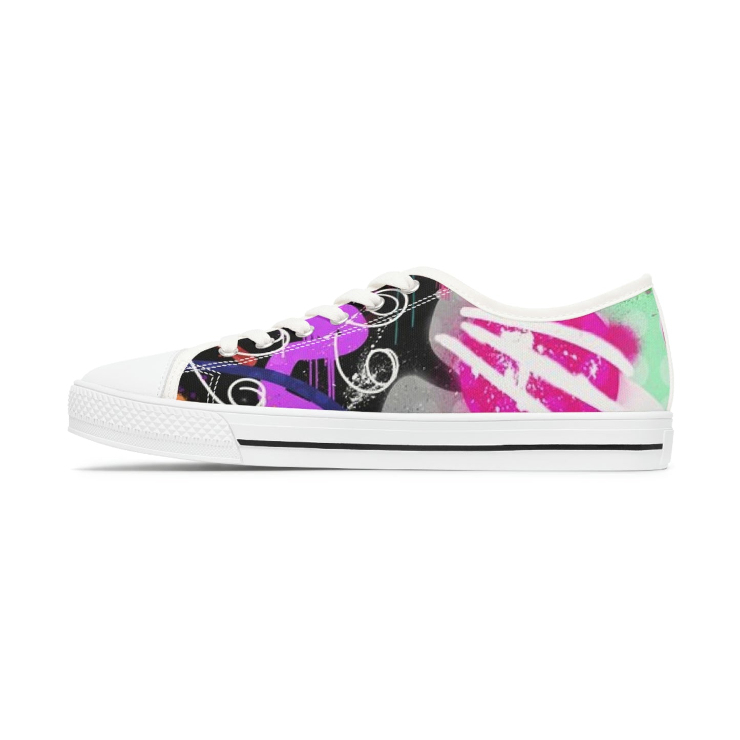 GE-KO’s Women's Low graffiti Top Sneakers