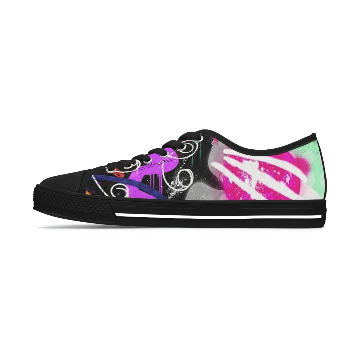 GE-KO’s Women's Low graffiti Top Sneakers