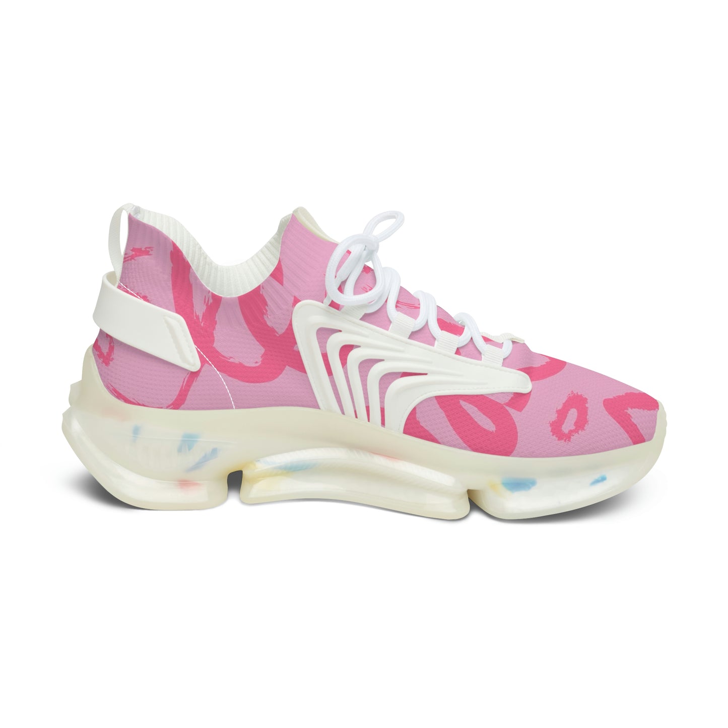 GE-KO’s Women's pink hearts Sneakers