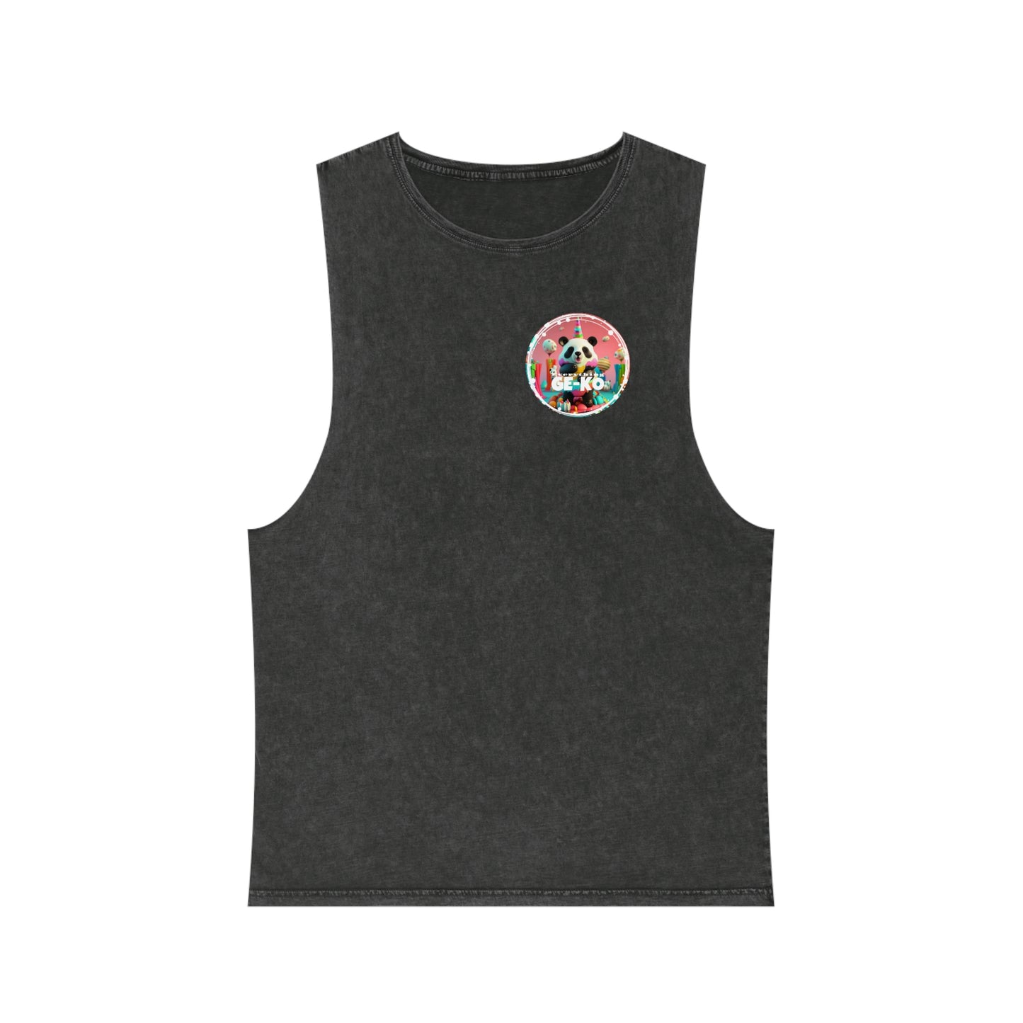 GE-KO’s Unisex Pandacorn Stonewash Tank Top