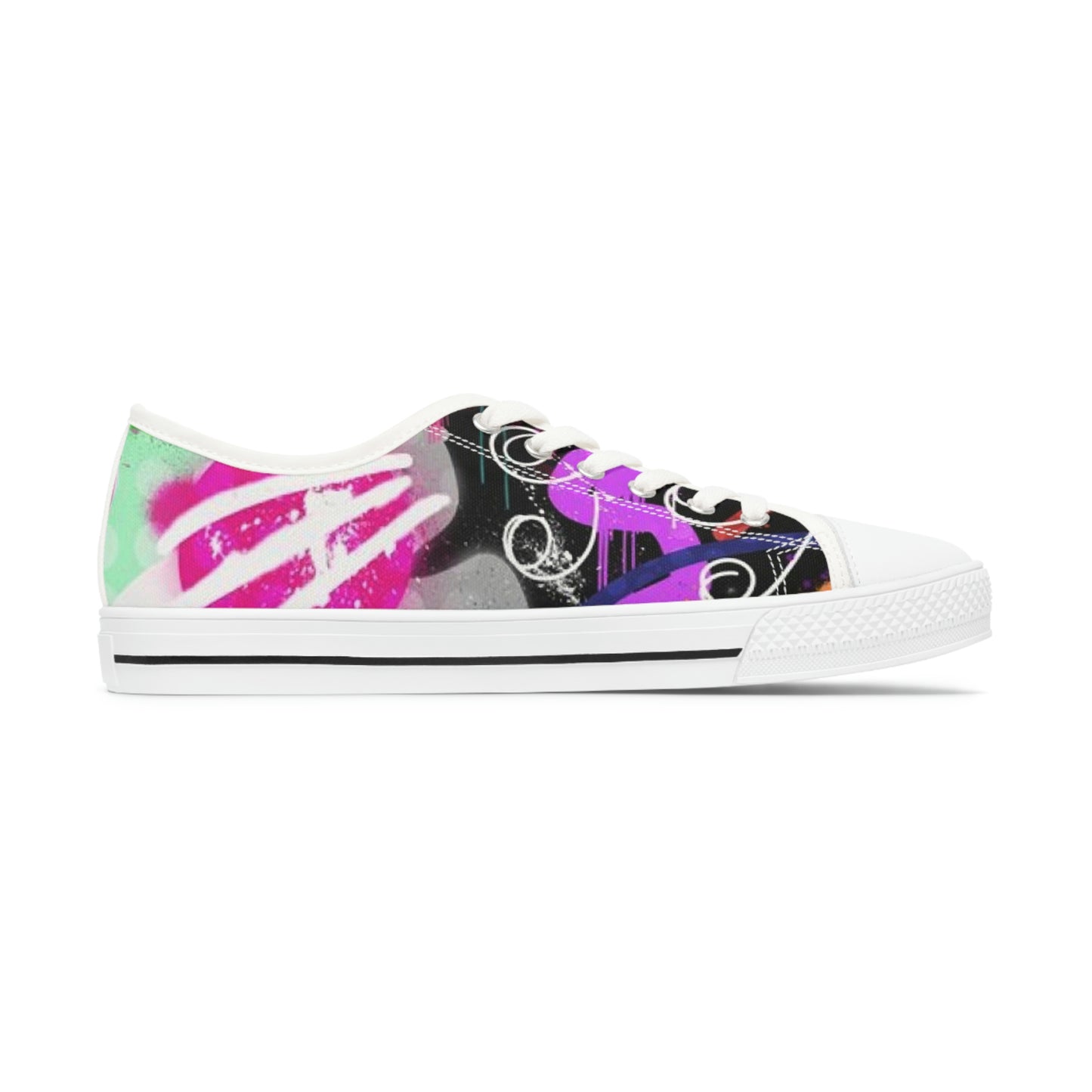 GE-KO’s Women's Low graffiti Top Sneakers