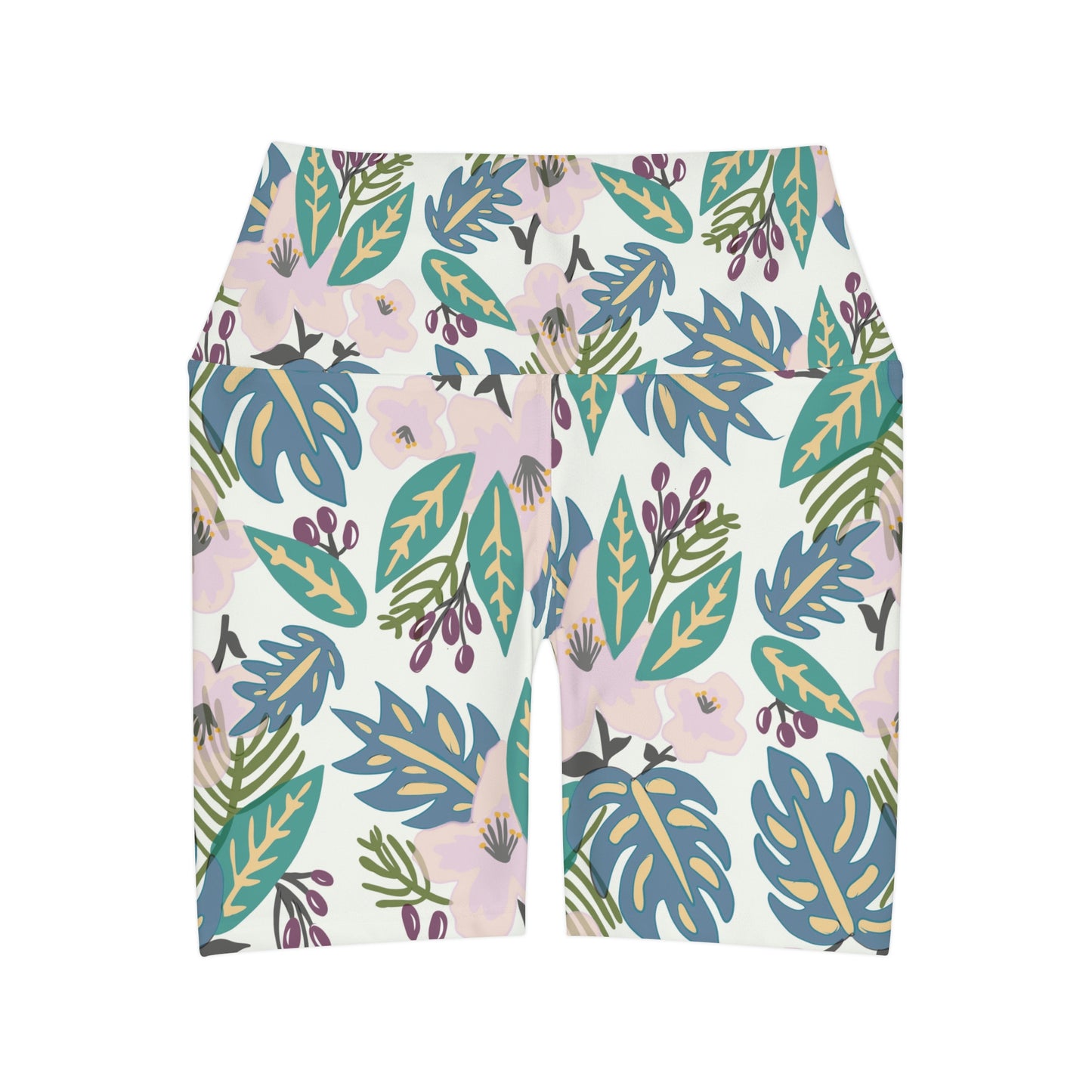 GE-KO’s floral High Waisted Yoga Shorts