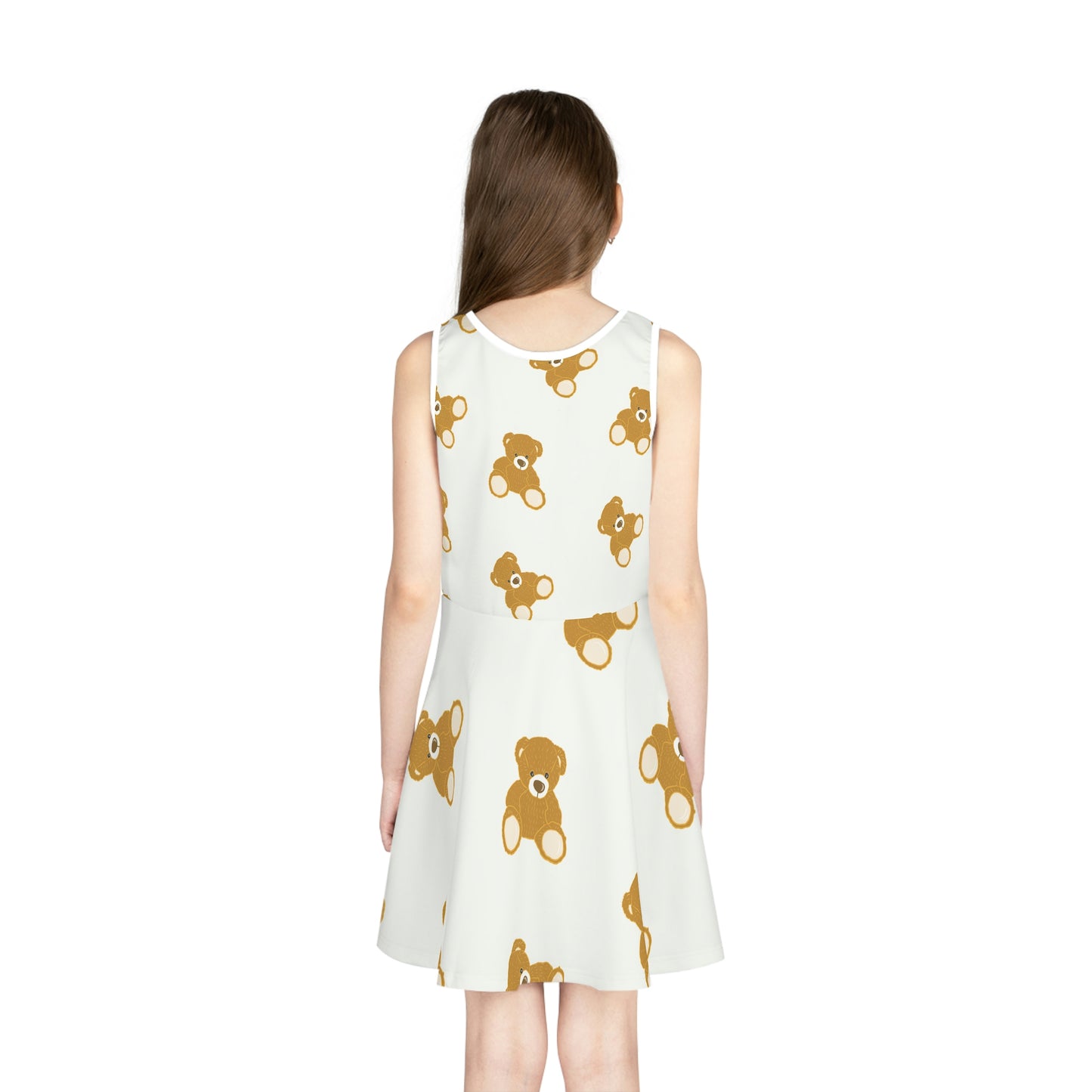 GE-KO’s Teddy Girls' Sleeveless Sundress (AOP)