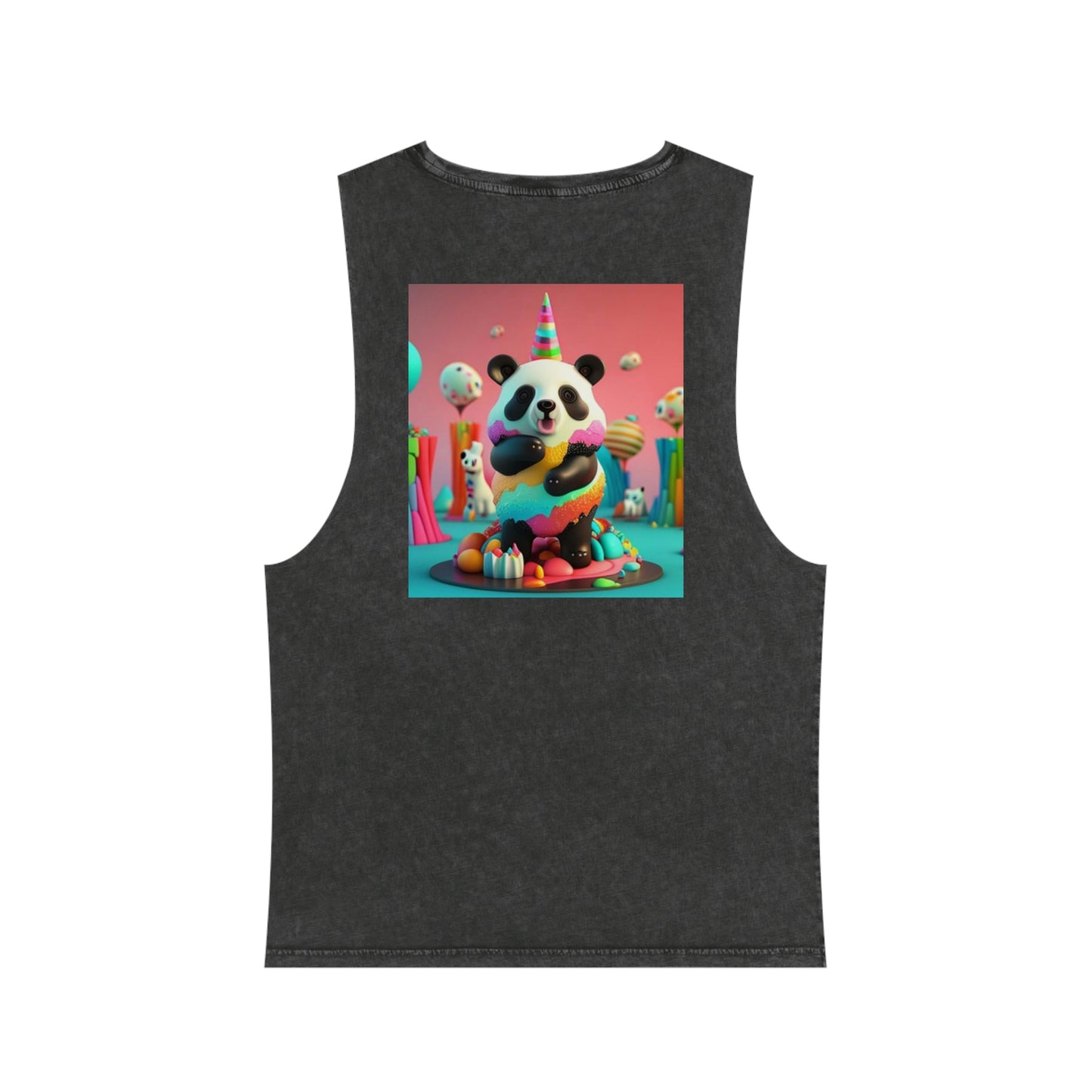 GE-KO’s Unisex Pandacorn Stonewash Tank Top