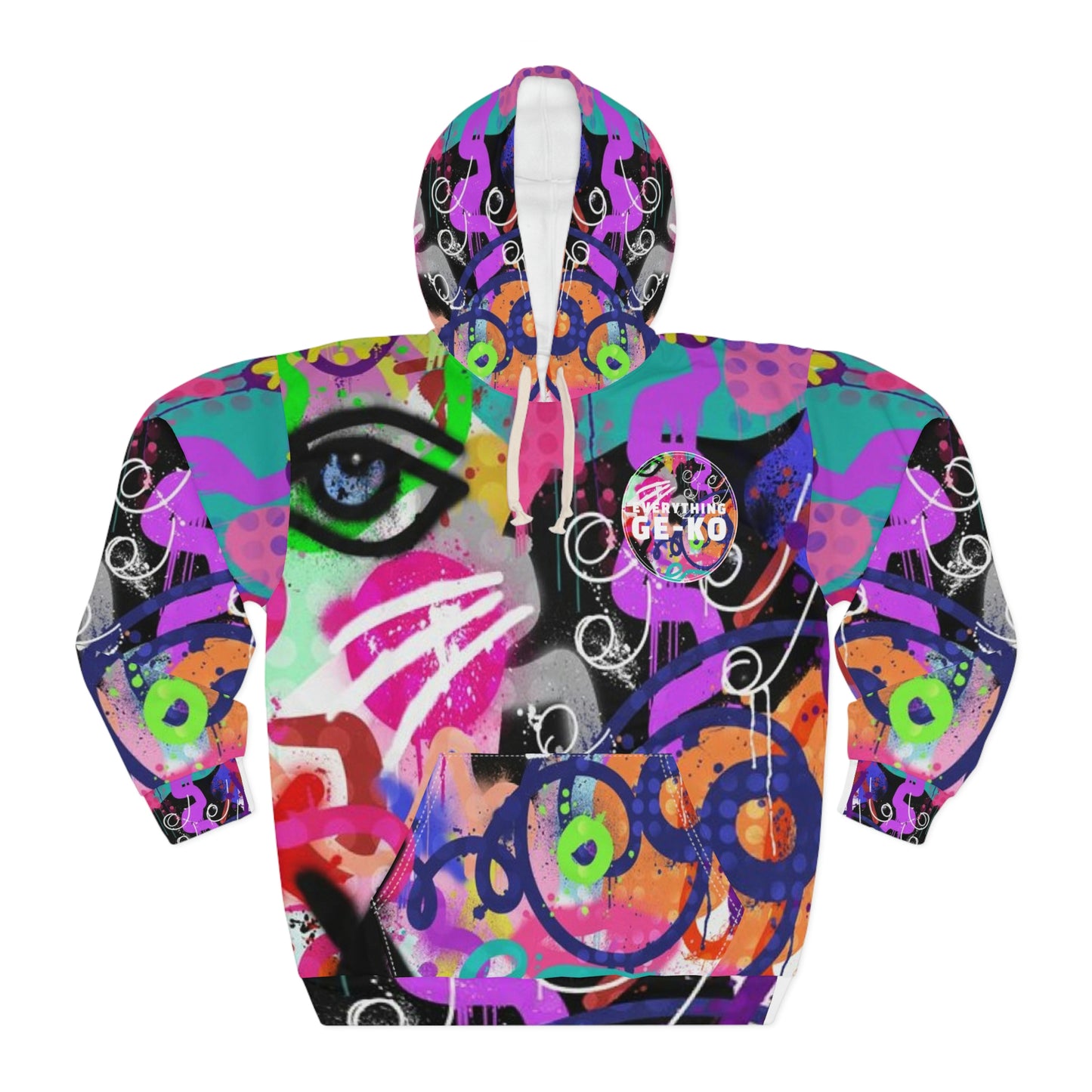 GE-KO’s Unisex graffiti Hoodie