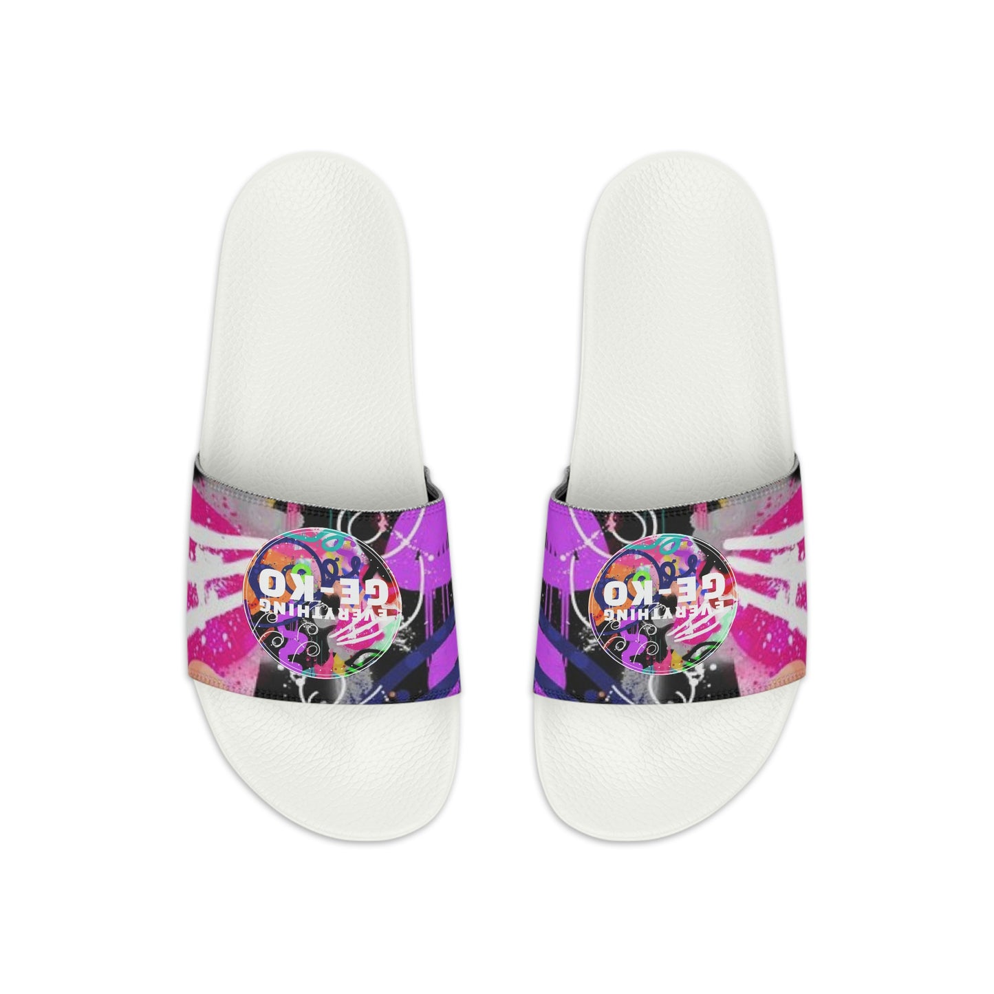 GE-KO’s Youth graffiti Slide Sandals