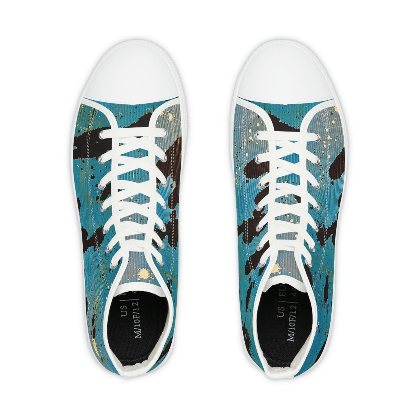 GE-KO’s Men's blue paint Sneakers