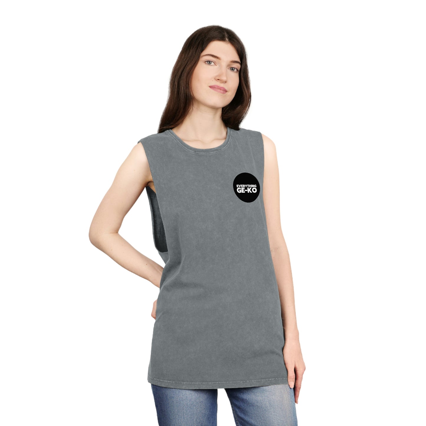 GE-KO’s B&W Unisex Stonewash Tank Top