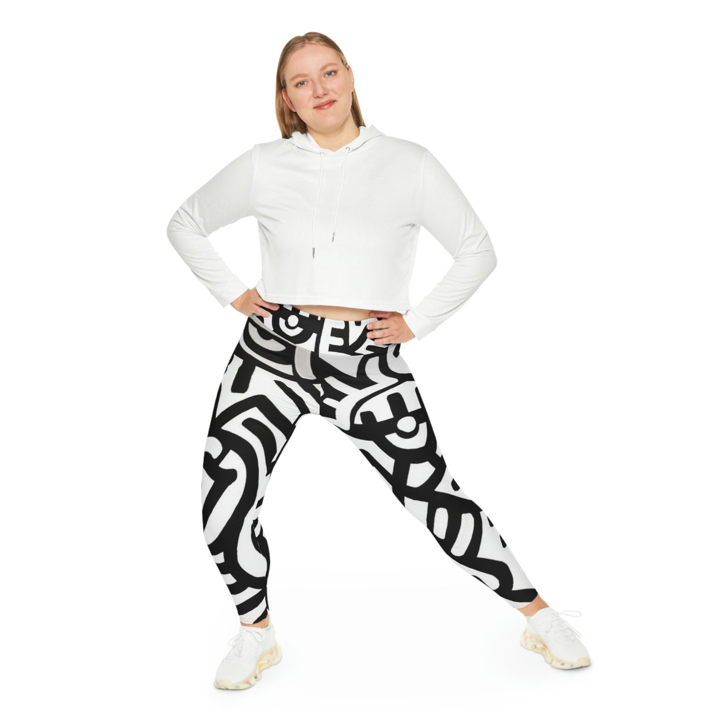 GE-KO’s Plus Size B&W Leggings