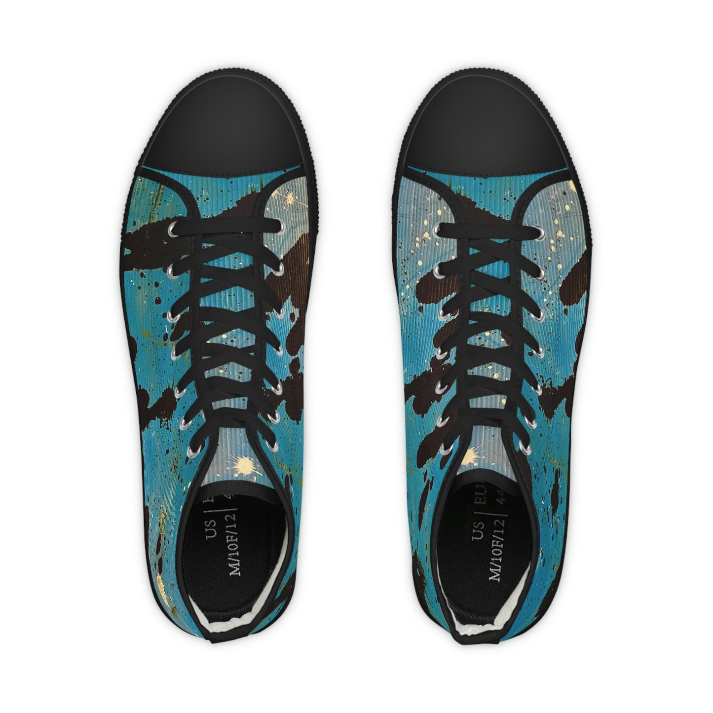 GE-KO’s Men's blue paint Sneakers