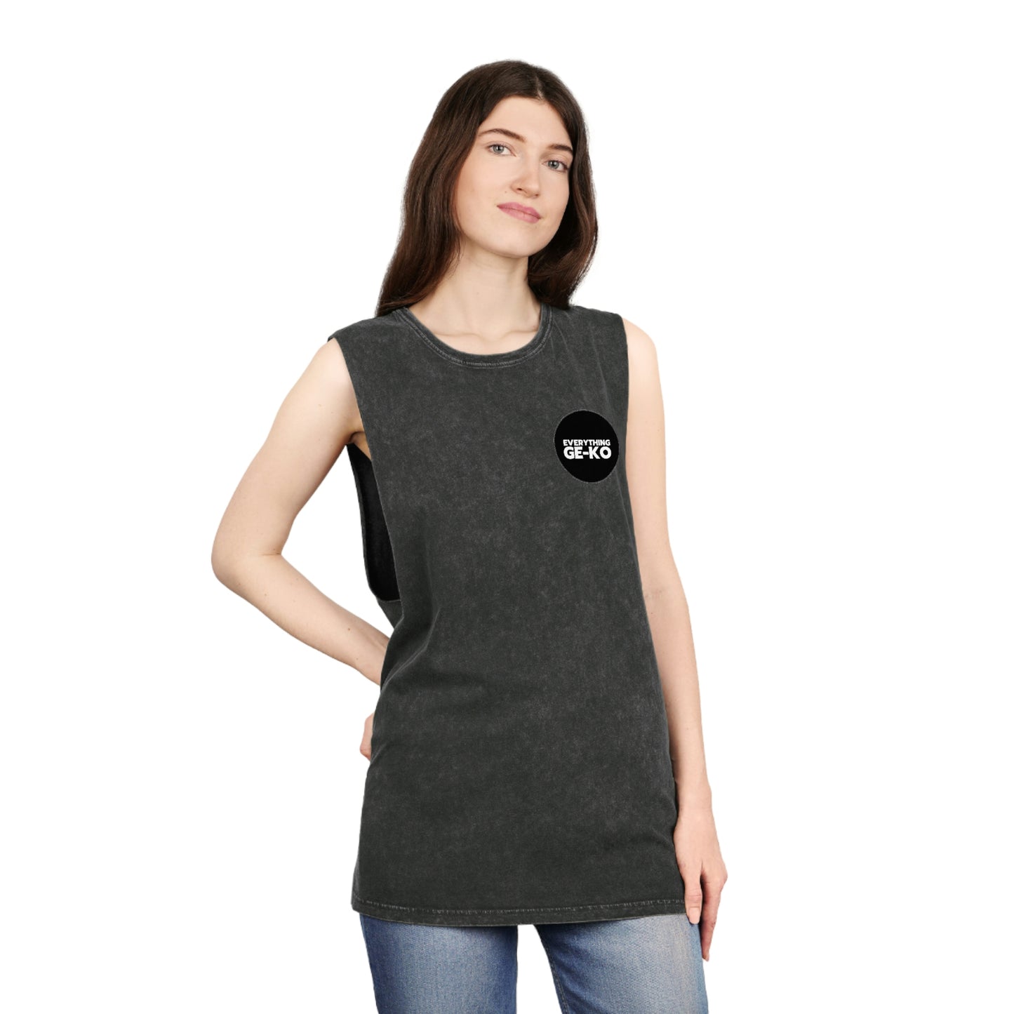 GE-KO’s B&W Unisex Stonewash Tank Top